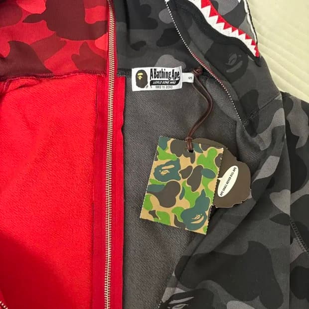 베이프 세퍼레디트 샤크 후드집업 S