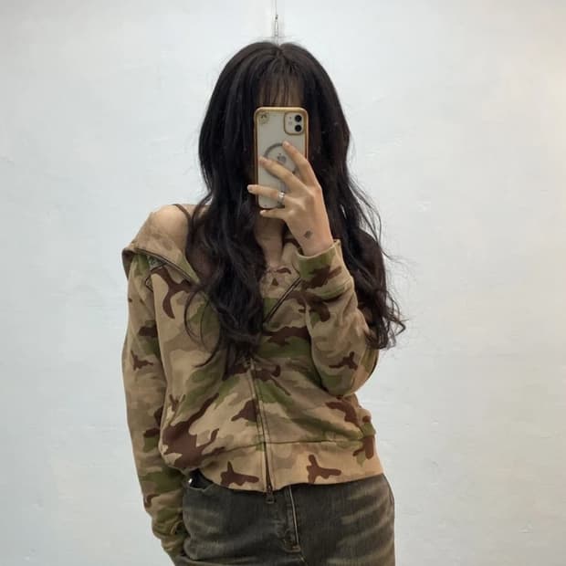 T&c Surf Designs khaki 카모 후드집업