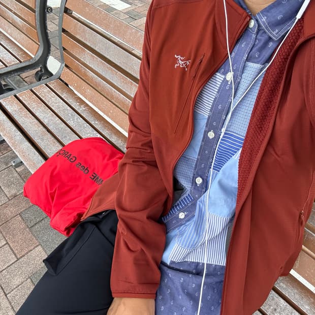 아크테릭스 델타 집업 자켓 버건디