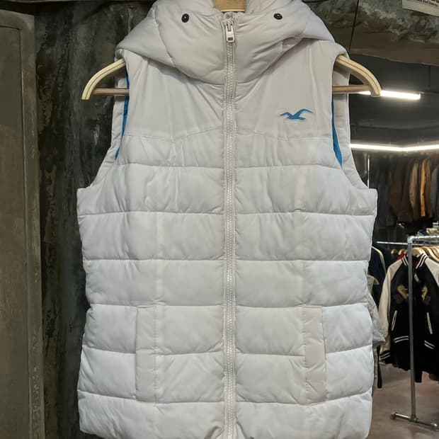 홀리스터 후드 패딩조끼 S  #csz1917