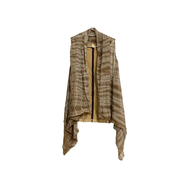 스카프 스웨이드 베스트