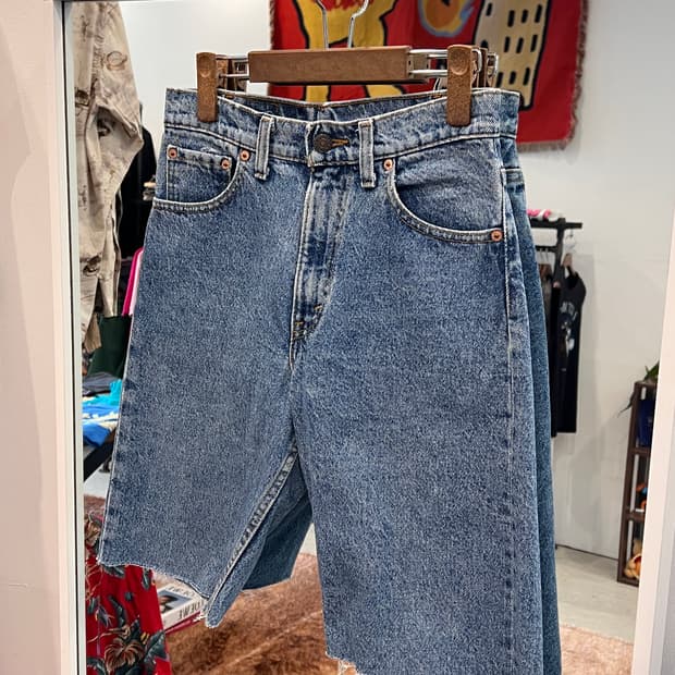 90s Levis 리바이스 550 컷오프 데님 쇼츠 팬츠 (USA)