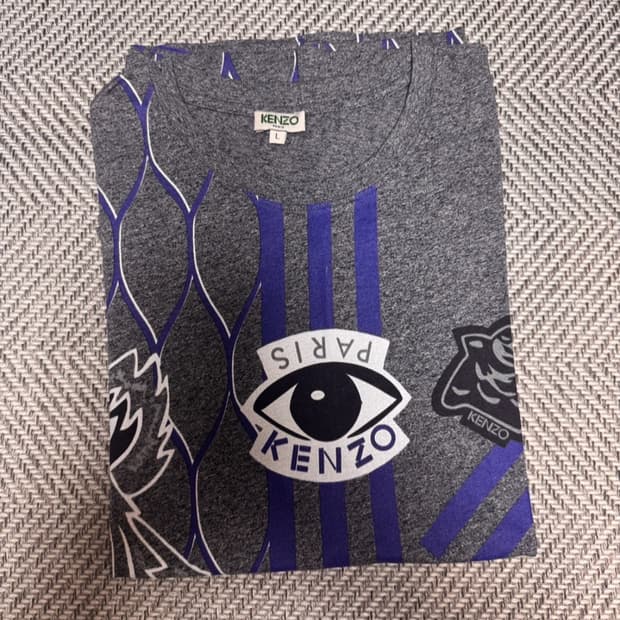 명품의류) 겐조 멀티로고 반팔티 L (상태좋음)