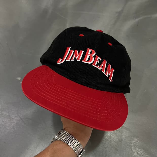 90s 빈티지 짐빔 Jimbeam 투톤 모자 y18277