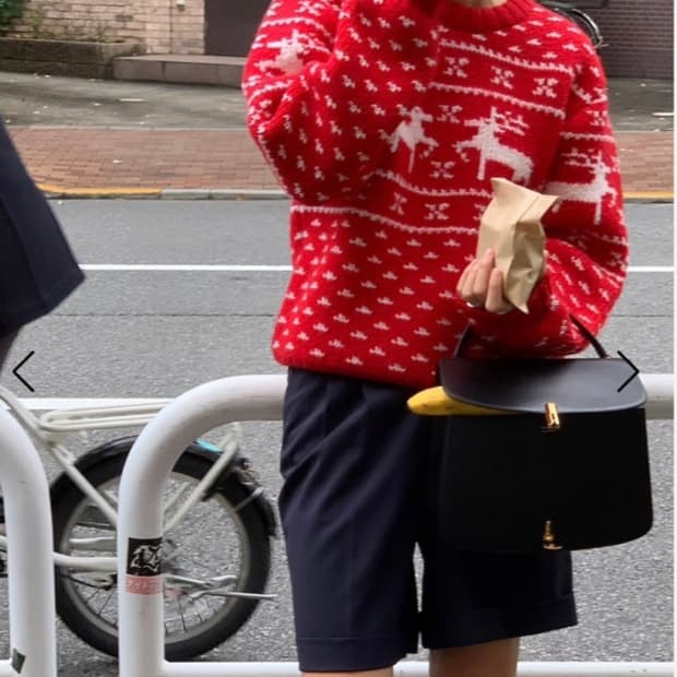 헤이그 Haag /  a winter sweater (red)