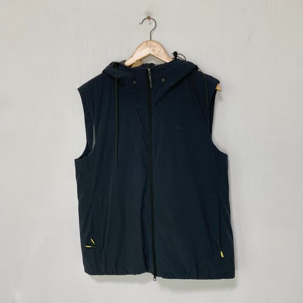 라코스테 후드 베스트 바람막이 조끼 네이비 고프코어 빈티지 M