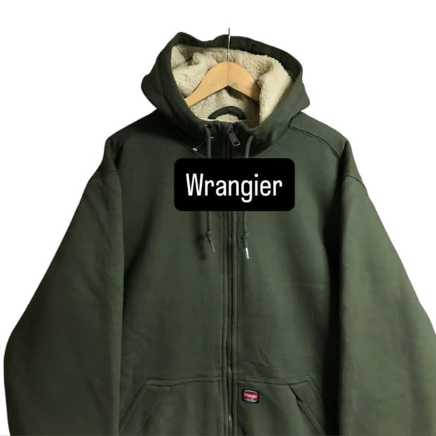 랭글러 써멀 카키 후드집업 자켓점퍼