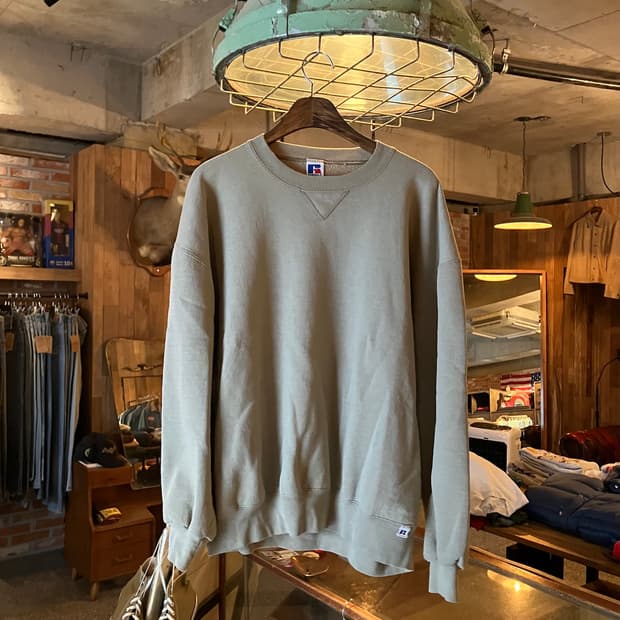 90s USA 빈티지 러셀 플레인 스웻 셔츠 맨투맨