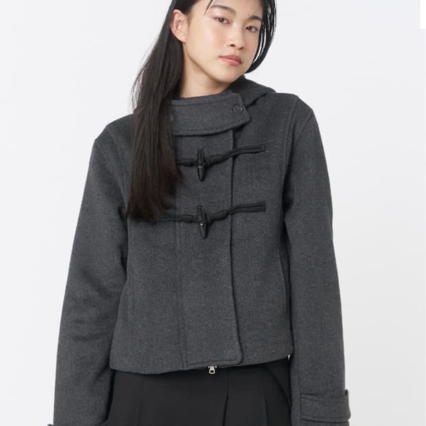 미세키서울  hoodie short coat CHARCOAL