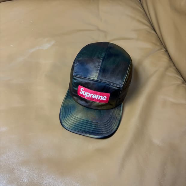 Supreme 슈프림 사틴 카모 캠프캡 모자 (Satin Camo)