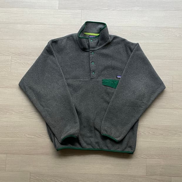 파타고니아 신칠라 그레이 그린 플리스 patagonia