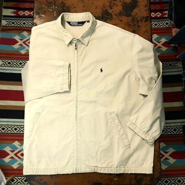 폴로랄프로렌 베이지 코튼 블루종 자켓 남성 115 빅사이즈 