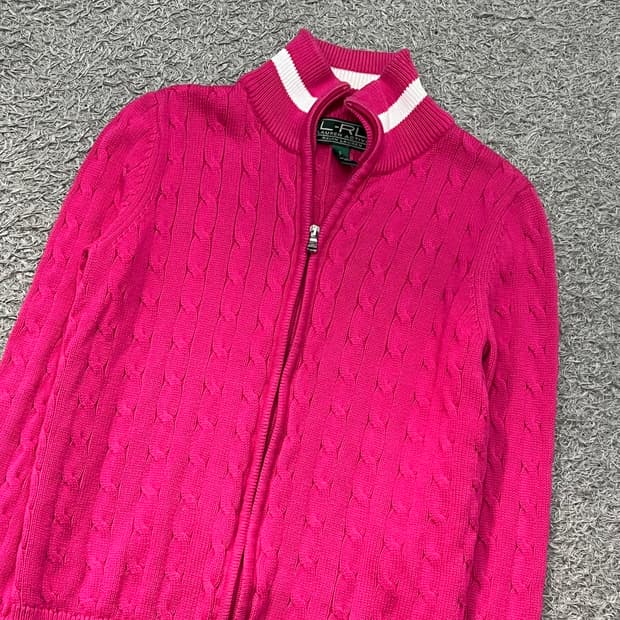 [우먼90] 로렌 랄프로렌 니트집업