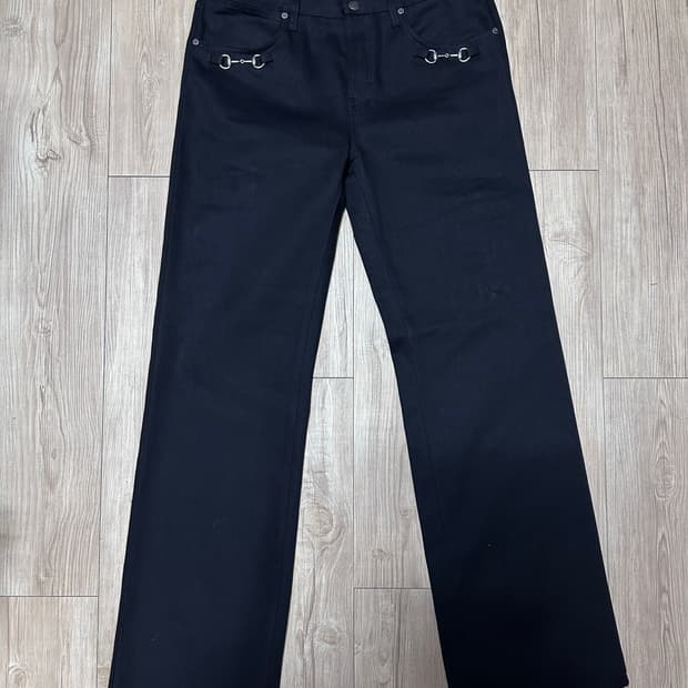 구찌 홀스빗 데님 팬츠 블랙 38 by 뎀나