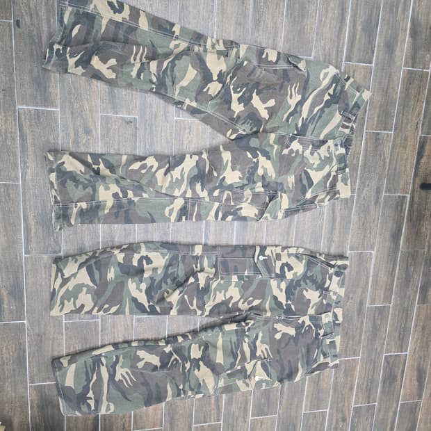 카모 밀리터리 카고 면바지 34사이즈