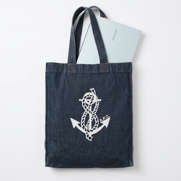 아페쎄 데님 토트백