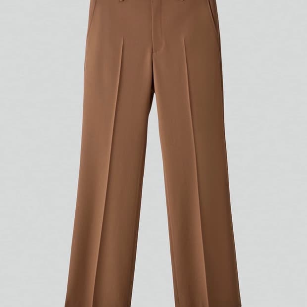 렉토 25ss 플레어 팬츠 로즈 베이지 L