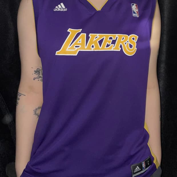 아디다스 NBA 레이커스 농구 유니폼 퍼플