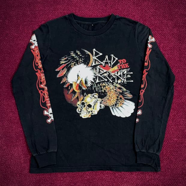 빈티지 락시크 독수리 프린팅 롱슬리브 M