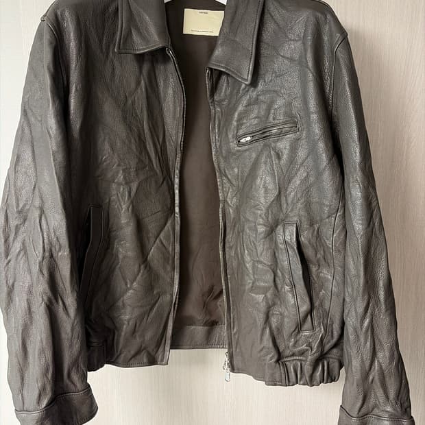 포터리 고트레더 자켓 다크브라운 3사이즈 새상품