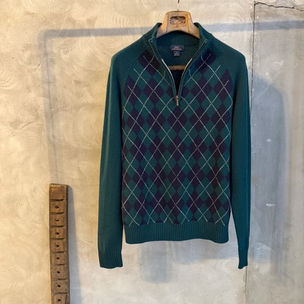 브룩스 브라더스 짚업 니트 100