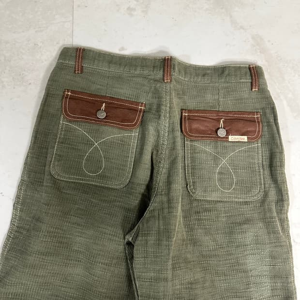 캘빈클라인 빈티지 코듀로이 레더포켓 데님