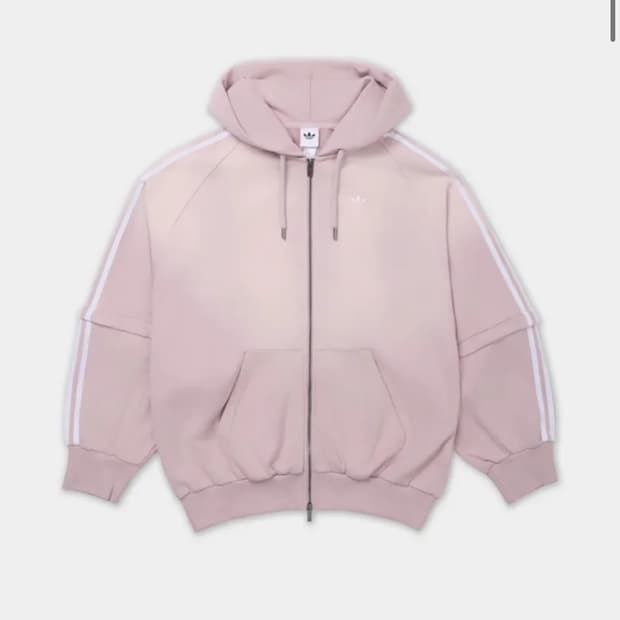 아디다스 ADILENIUM 4 팀가이스트 워시드 오버사이즈 풀집 후디 -