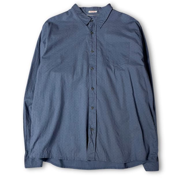 랭글러 애쉬블루 마이크로 패턴 원포켓 긴팔 셔츠 2XL