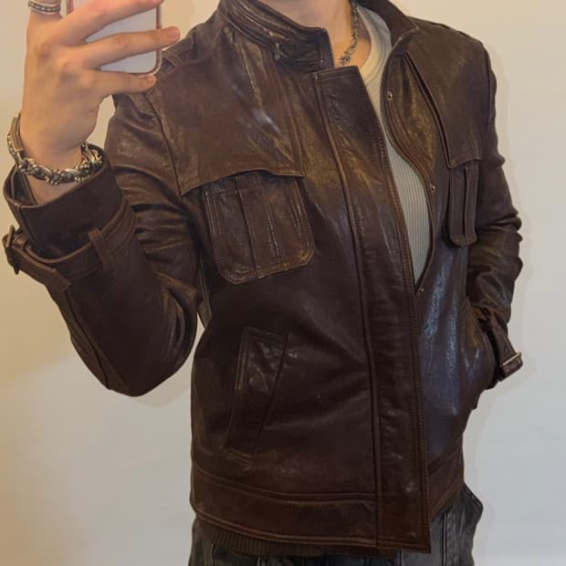 지이크 프리미엄 양가죽 자켓