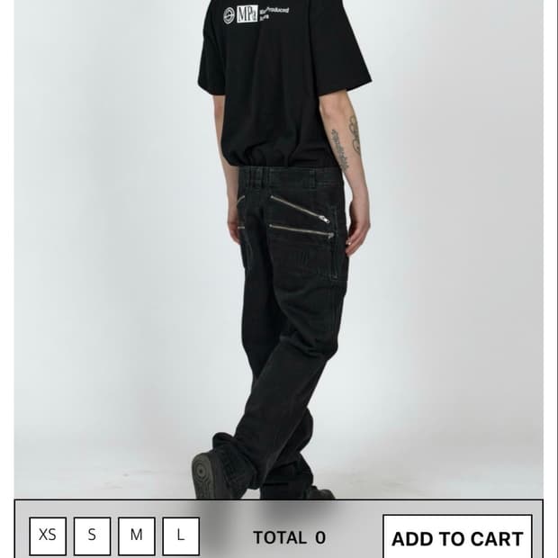 MPa SPLIT POCKET PANTS (BLACK) L사이즈