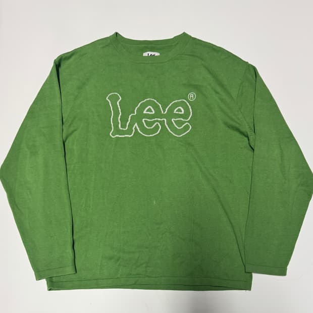 Lee 리 빅 로고 오버핏 코튼 니트 L ~ XL