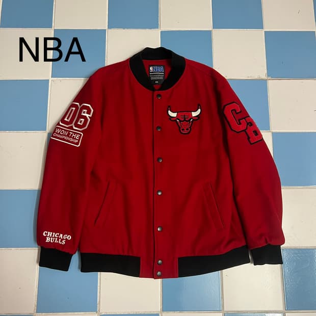 NBA 시카고불스 스타디움 바시티자켓 XXL (새상품급