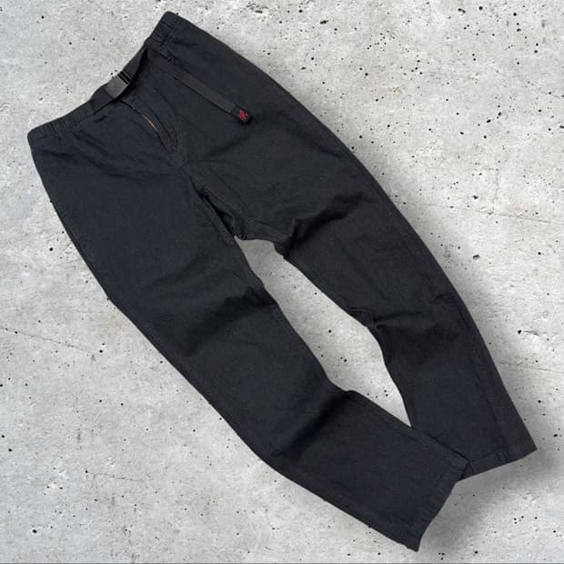 [S] 그라미치 벨트 코튼 팬츠 딥그레이 블랙 D565