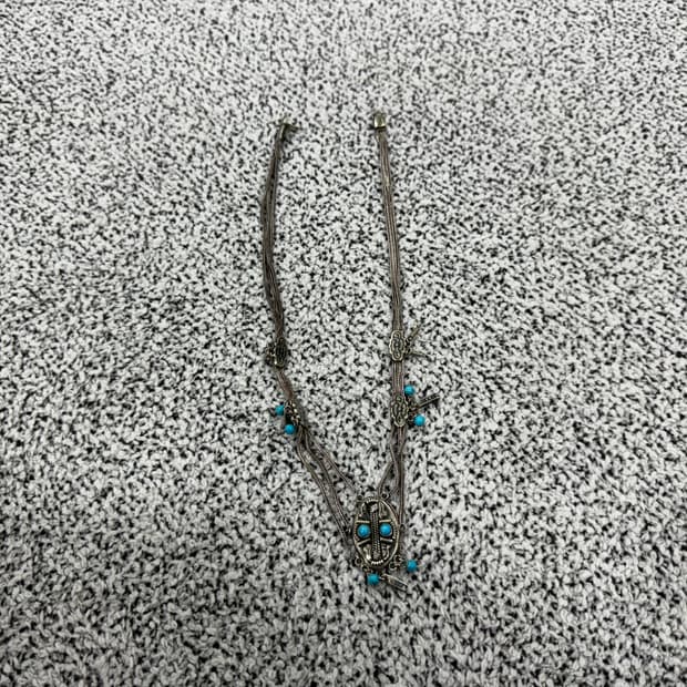 1800년대 터키석 실버목걸이(실착)