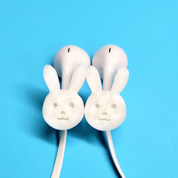 토끼 줄이어폰 장식 악세사리