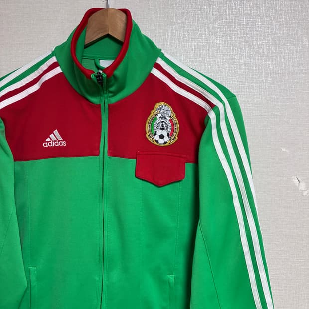빈티지 아디다스 멕시코 져지 그린 L