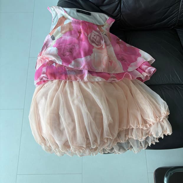 tulle ruffle mini skirt
