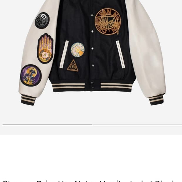 (L) 스투시 Stussy x 드리스반노튼 바시티자켓