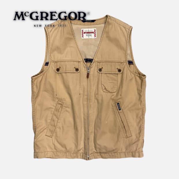 MCGREGOR beige pocket vest jacket