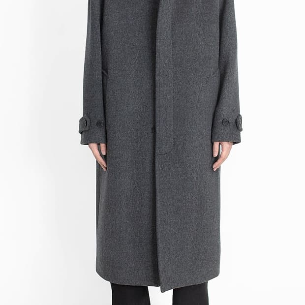 [3] 고낙 23fw 램스울 맥코트 차콜 그레이