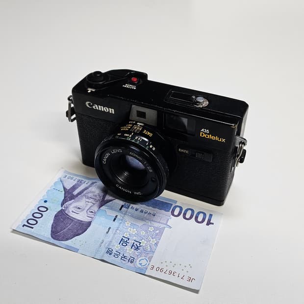 작례O 명품 캐논 a35 datelux 필름카메라 빈티지 필카