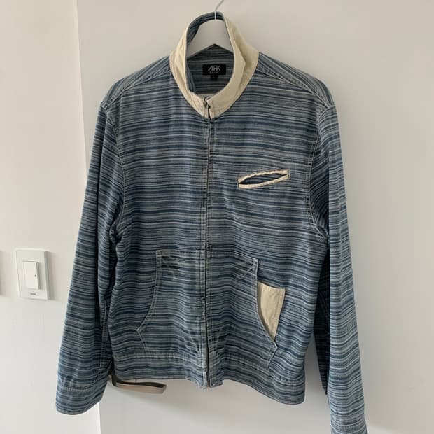 데님 하이넥 점퍼