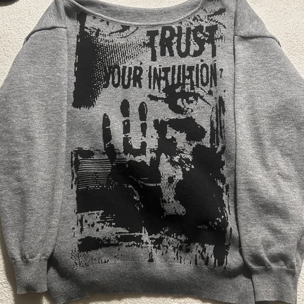 옷장정리 🚨 Y2k 펑크 고딕 쿠로갸루 오프숄더 니트