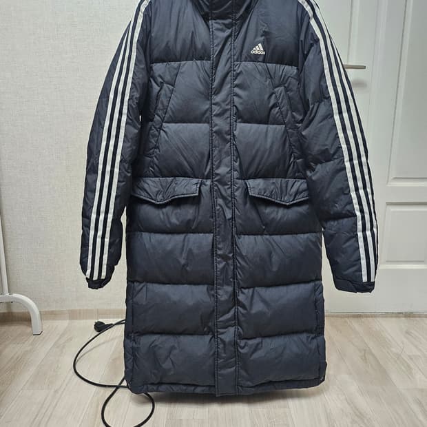 (100)L ☆초대장급☆ 아디다스 3st [검흰] 덕다운롱패딩