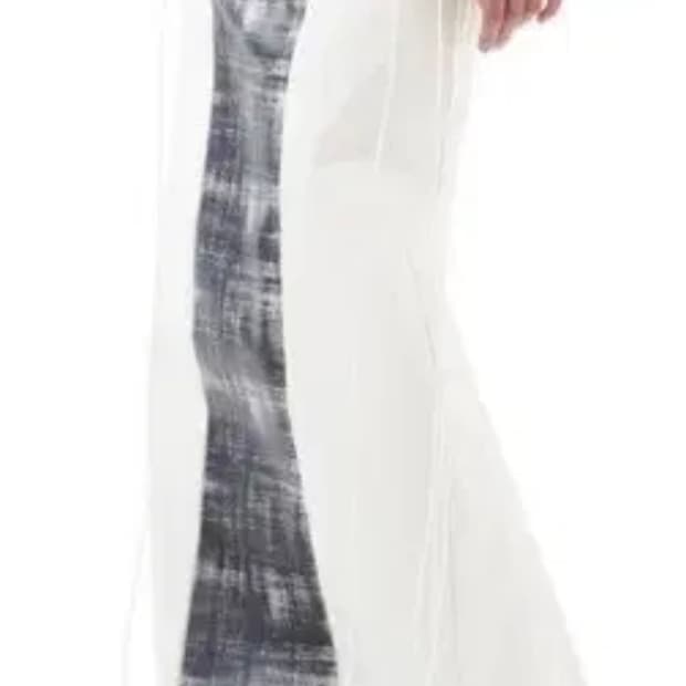 Coated maxi skirt