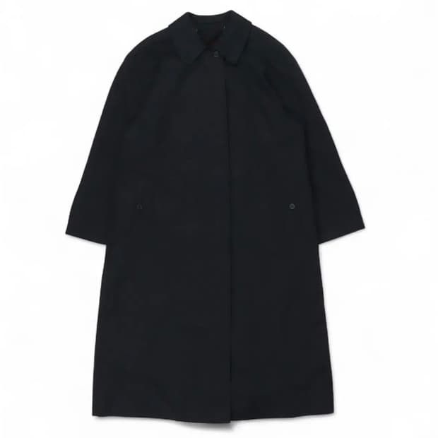 버버리 다크 네이비 싱글 트렌치 코트