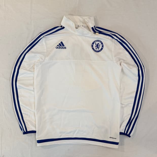 초희귀) 아디다스 첼시 15-16 드릴탑 져지 흰파