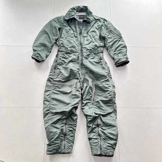 60s 오리지널 미공군 알버트터너 CWU-1/P 플라이트수트 크라운지퍼 