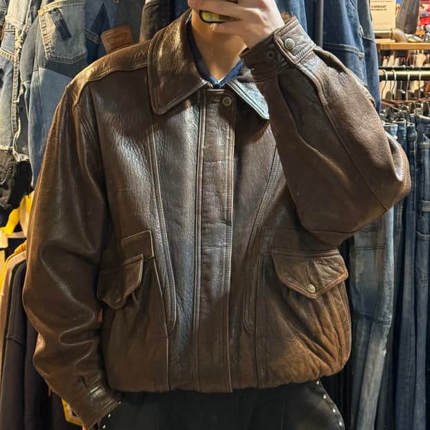 [NO.9] LEE 리 A-2 레더 자켓 