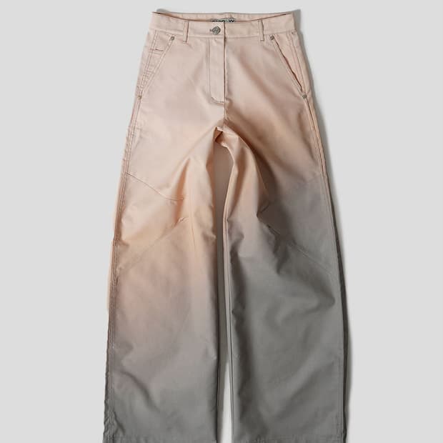 오픈와이와이 와이드 레그 팬츠 핑크 그라데이션